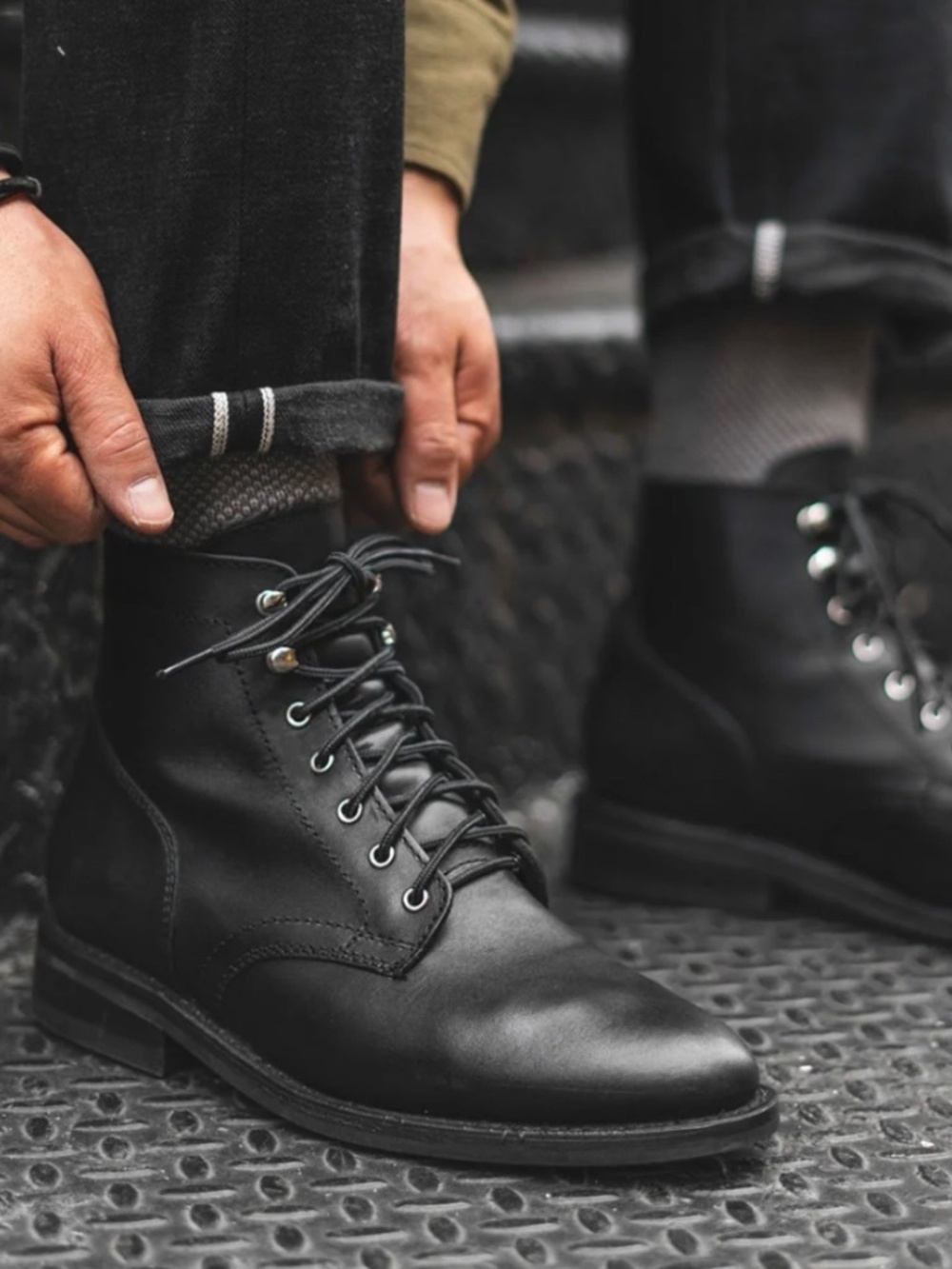 Thursday Boots Leather Men’s Rugged Black Boot
